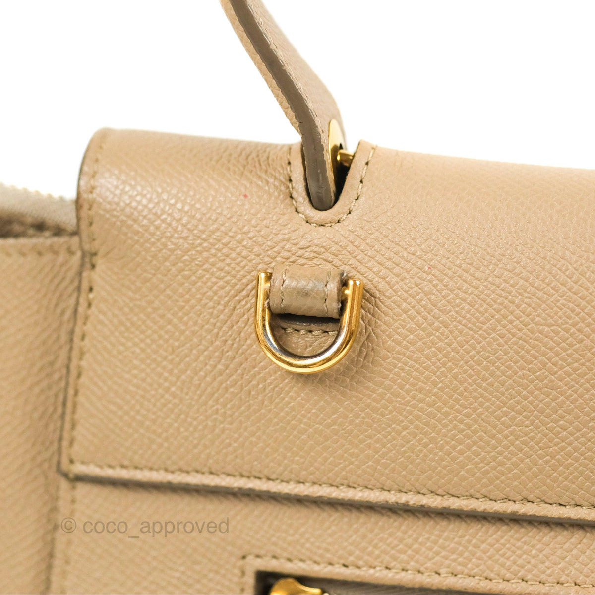 Celine Mini Belt Bag Light Taupe Grained Calfskin Gold Hardware