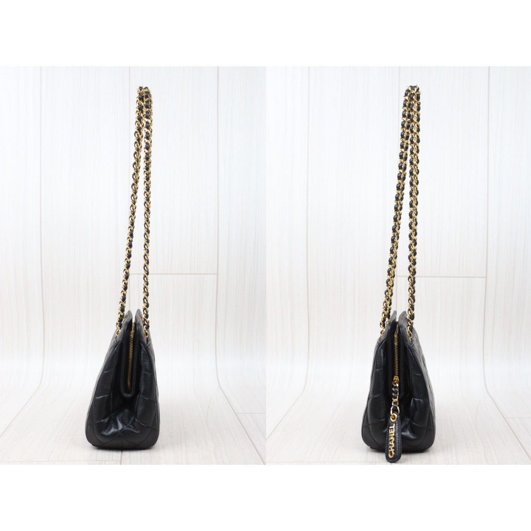 Rank A ｜CHANEL Vintage Lambskin Shoulder Bag Made in 1996-1997 Year｜P24061144