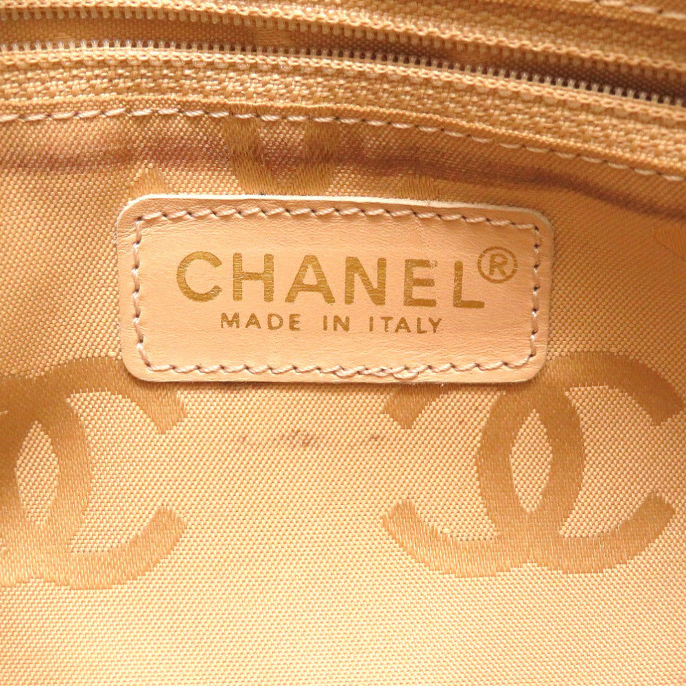 CHANEL Tote Bag Caviar skin beige COCO Mark Women Used