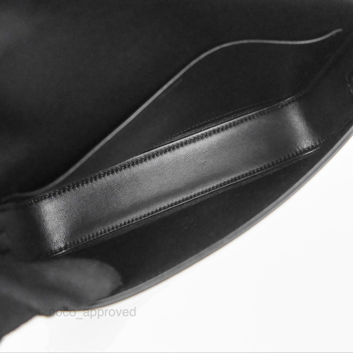 Celine Triomphe Shoulder Bag Black Calfskin