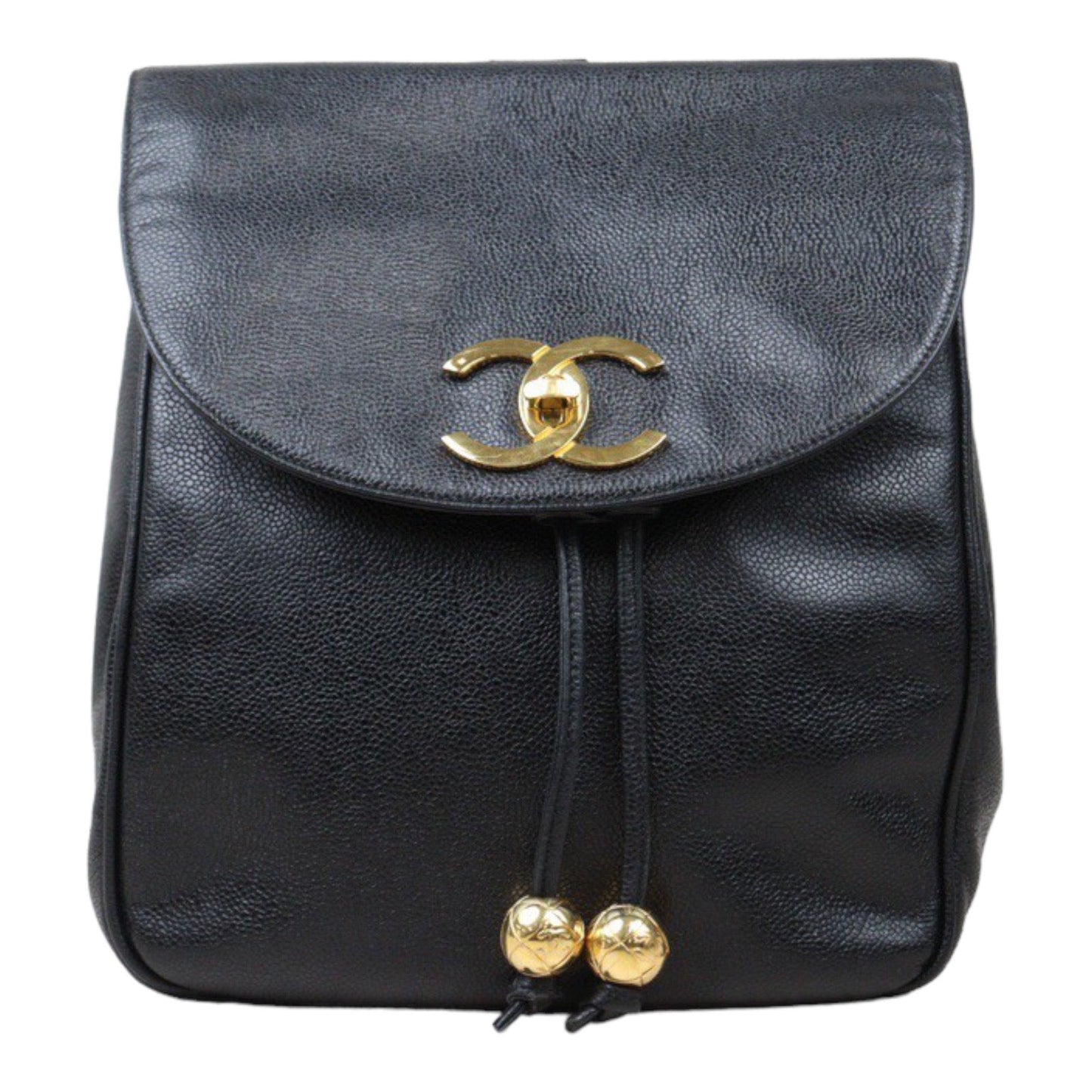 Rank A｜ CHANEL Caviar Skin  Backpack Gold Hardware Made in 1996-1997 Year ｜A24060501