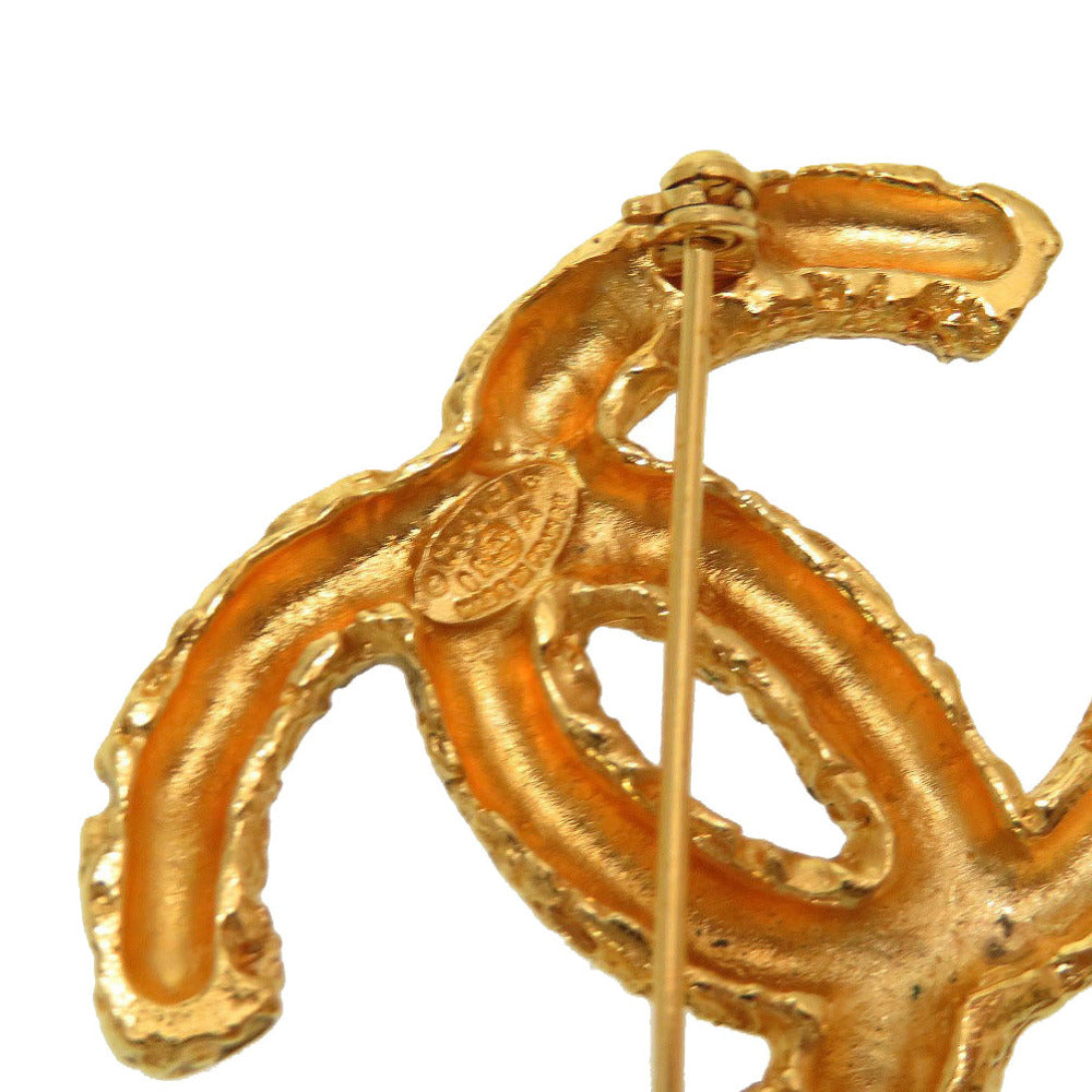 CHANEL Brooch metal gold