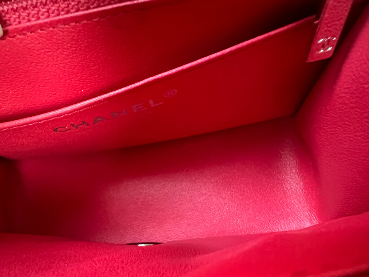 Chanel Square Mini Classic Flap in Pink Patent