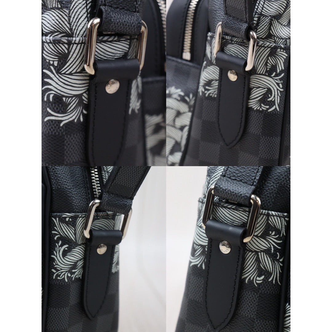 Good ( Rank AB)｜  LV Limited Edition Damier Graphite Christopher Nemeth Nile PM Shoulder Bag  ｜P24071108