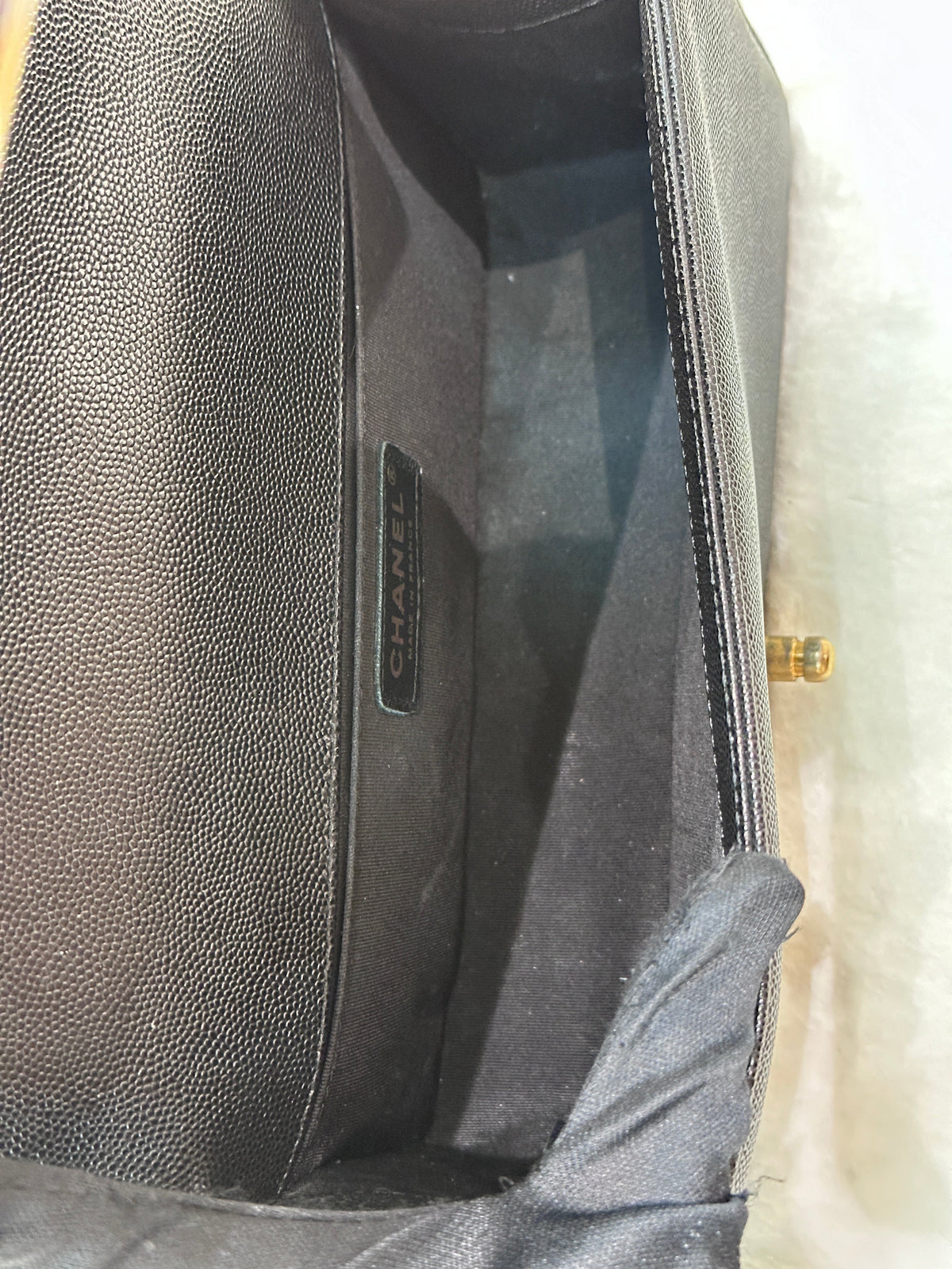 Chanel Medium Boy Bag Black Caviar GHW