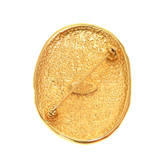 CHANEL Brooch metal gold Crown COCO Mark Vintage