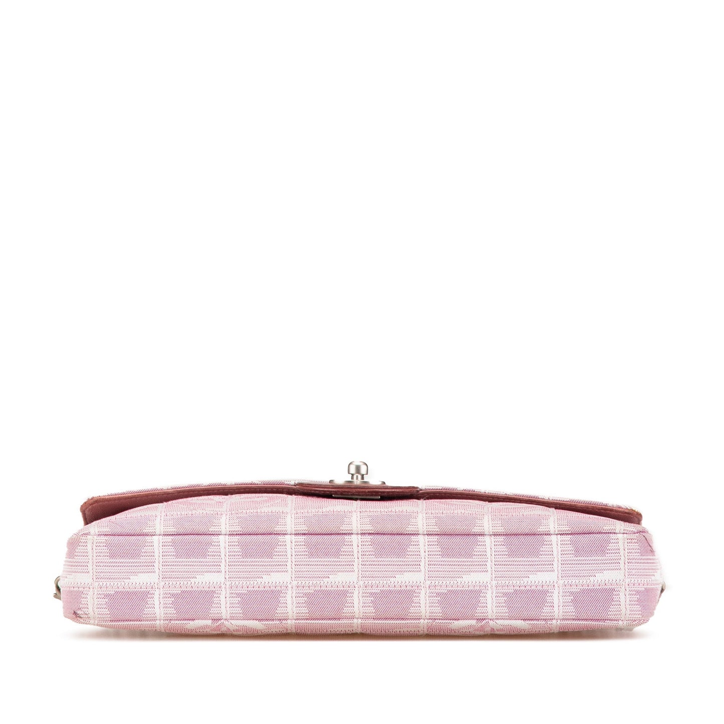 Pink Chanel Nylon New Travel Line East West Flap Shoulder Bag