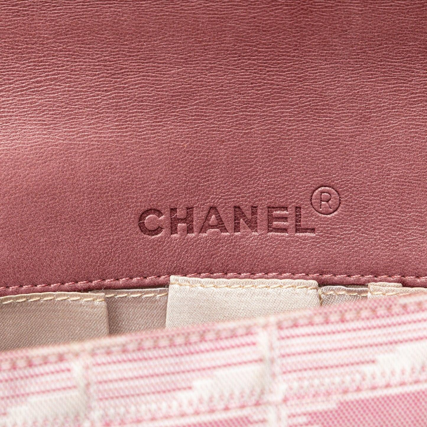 Pink Chanel Nylon New Travel Line East West Flap Shoulder Bag