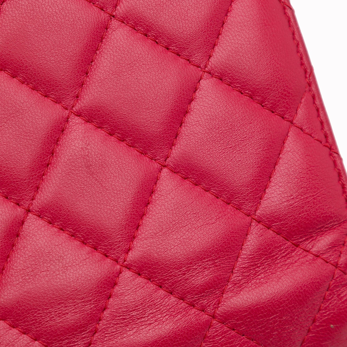Pink Chanel Classic Lambskin Wallet on Chain Crossbody Bag