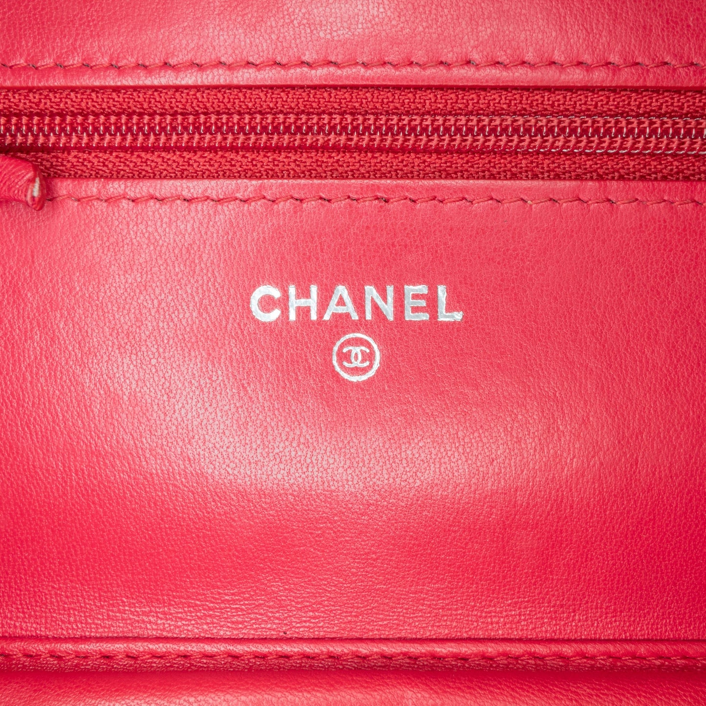 Pink Chanel Classic Lambskin Wallet on Chain Crossbody Bag