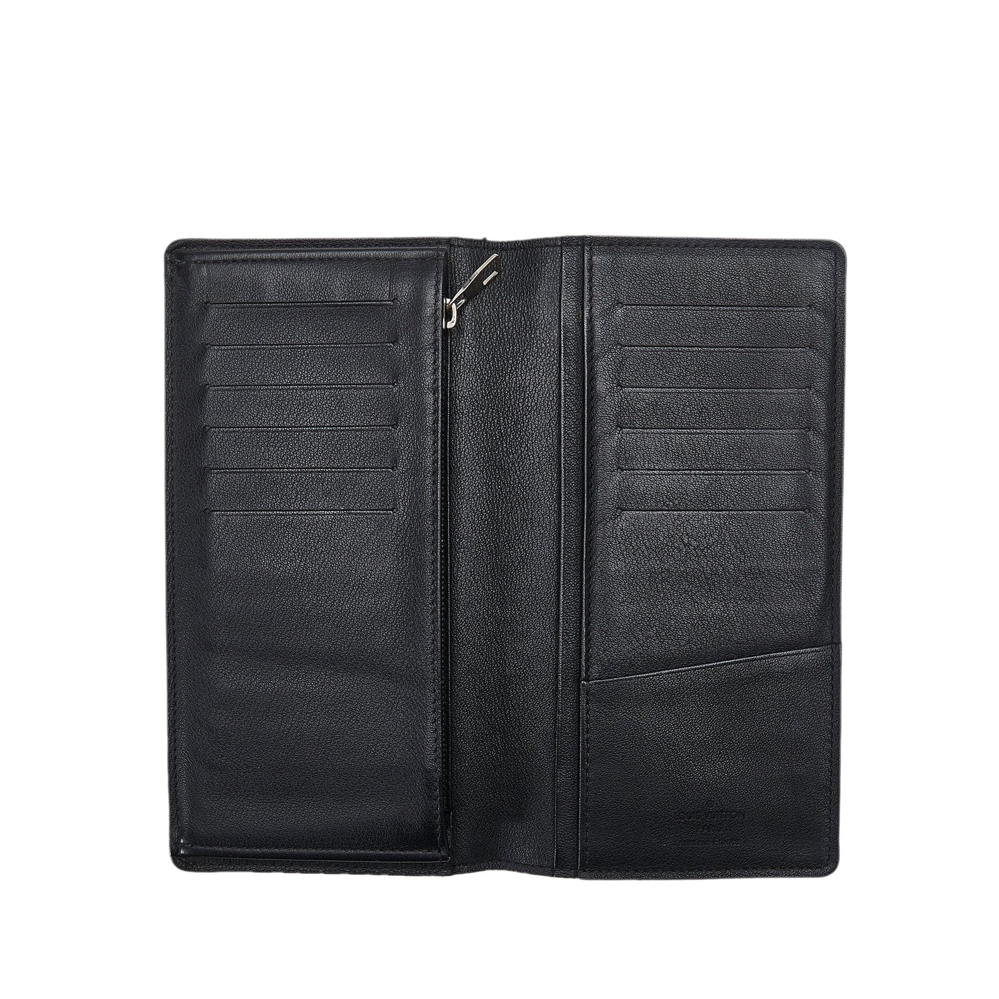 LOUIS VUITTON Taurillon Clemence Brazza Long Wallets