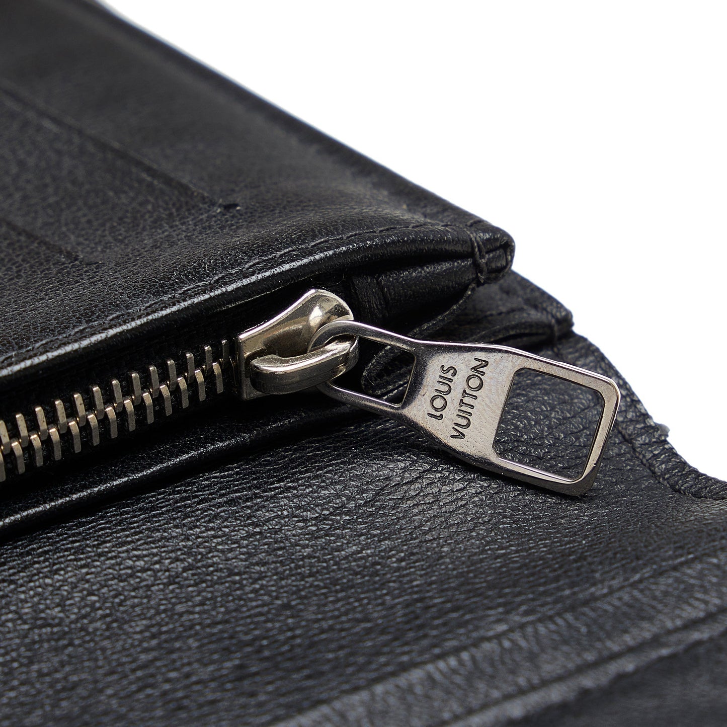 LOUIS VUITTON Taurillon Clemence Brazza Long Wallets