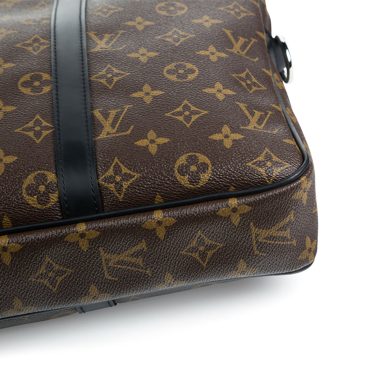 Monogram Macassar Porte Documents Voyage PM