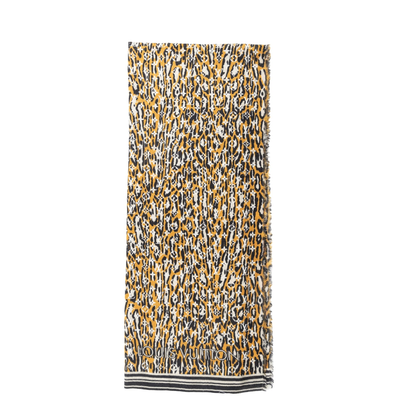 LOUIS VUITTON Louis Vuitton Monogram Jungle Print Scarf