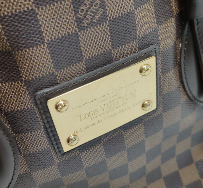 Preloved Louis Vuitton (LV)Hampstead MM Bag Brown 250212781059752