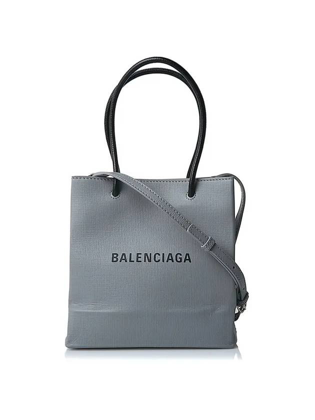 Luxury Balenciaga  Shopping XXS North South Tote Bag Grey