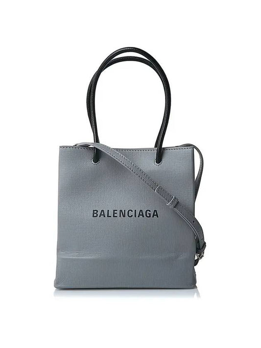 Luxury Balenciaga  Shopping XXS North South Tote Bag Grey