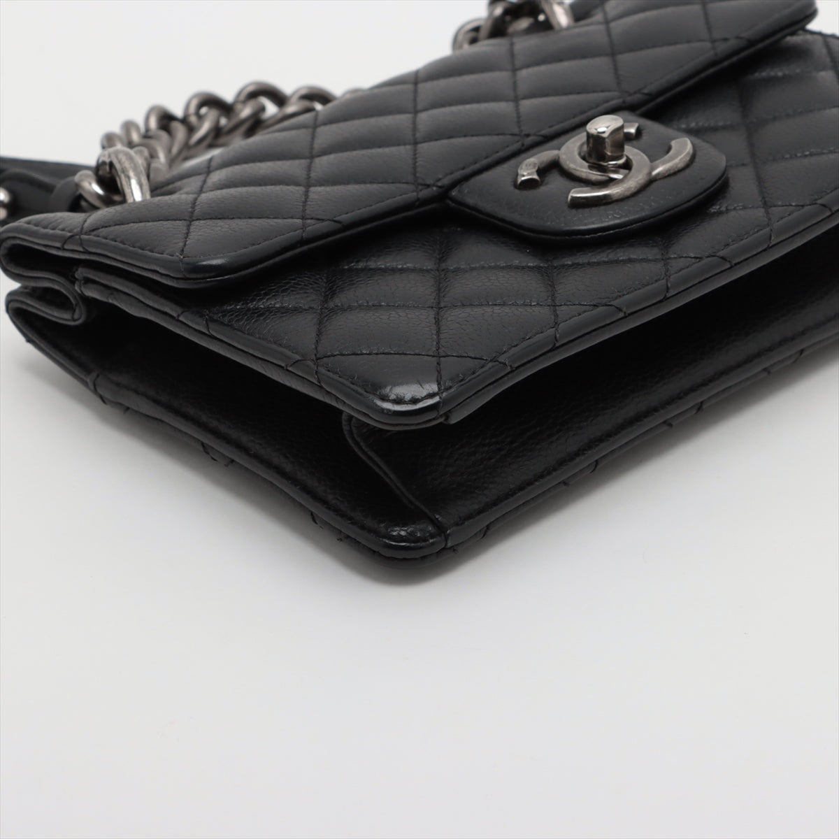 Chanel Matrasse Caviar S 2WAY Shoulder Bag Black Gummetal G  18th