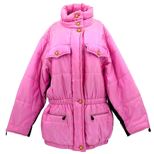 Chanel Fall 1996 silk puffer jacket with Gripoix buttons #40