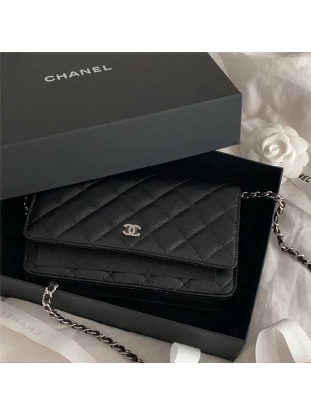 Classic woc black silver caviar skin AP0250 Chanel