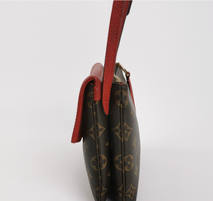 Preloved Louis Vuitton (LV) Twice Bag Red 250207781053054