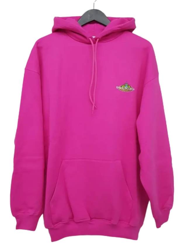 Luxury Balenciaga  Bonjour Oversized Hoodie Pink