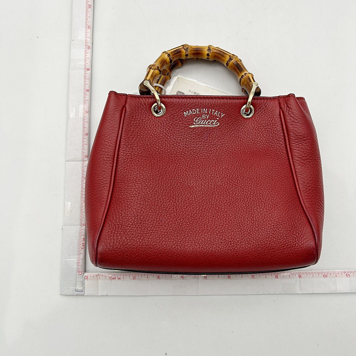 Gucci Mini Bamboo Shopper Tote - Red Totes, Handbags LA