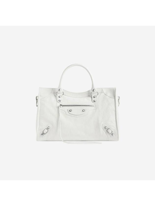 Luxury Balenciaga  Le City Medium Bag White