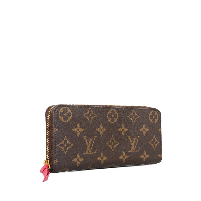 Louis Vuitton Monogram M60742 Long Wallet  Fushai Pink Brown Lady Fushai