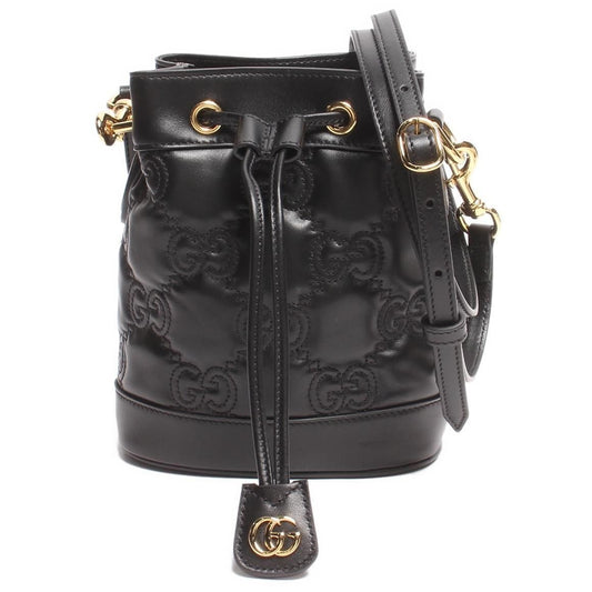 Gucci GG Matelassé Bucket Bag | Black ITBMVLXBXO
