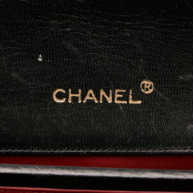 Chanel Mattress ingle Chain Shoulder Bag Black Gold   Chanel