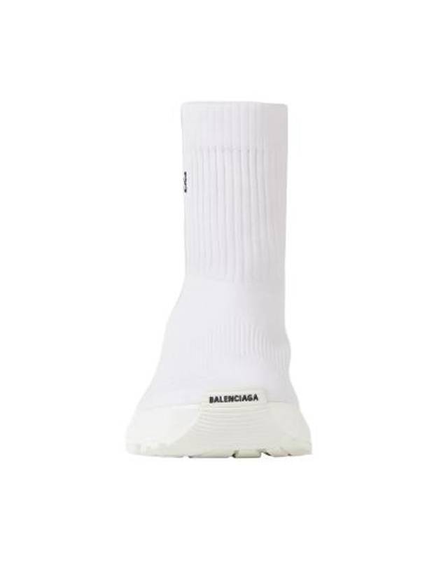Luxury Balenciaga  Men's Speed 30 Knit High Top Sneakers White