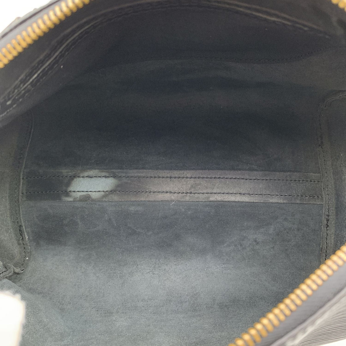 LOUIS VUITTON Vintage Black Epi Leather Speedy 28 Boston Bag