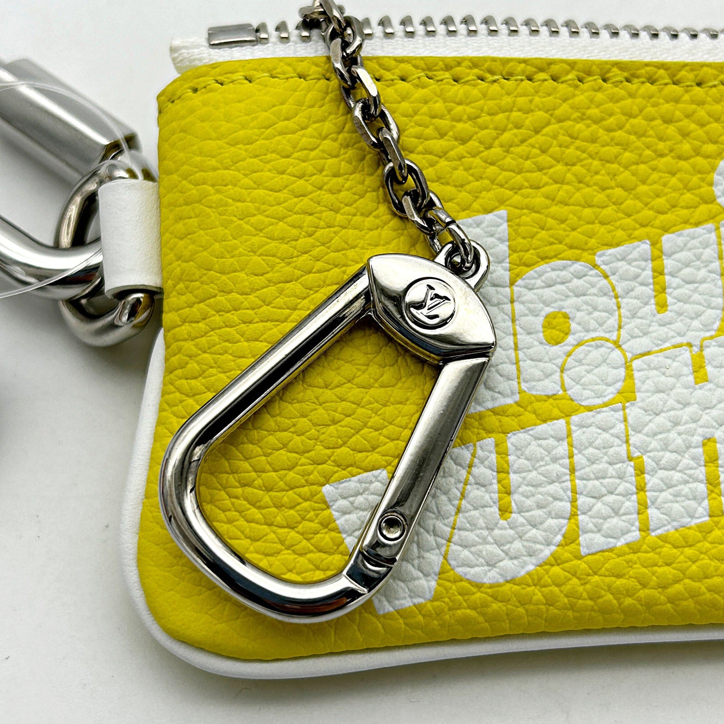 Louis Vuitton Pochette Clés Yellow Leather Wallet lv8838cc