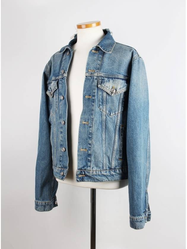 Luxury Balenciaga  Wave logo denim jacket 48