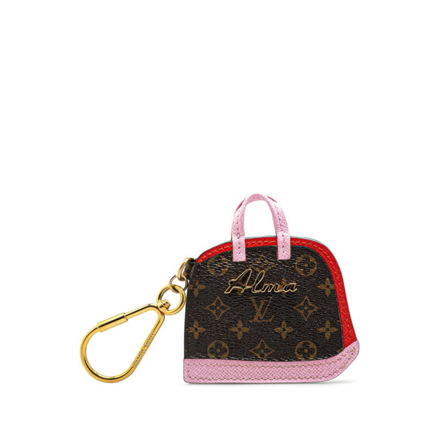 Louis Vuitton Monogram  pink Leather Keyring