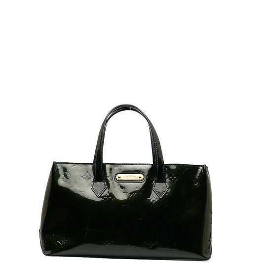 Louis Vuitton Monogram Vernis Wilshere PM Handbag M93684 Blue Green Patent Leather  Louis Vuitton
