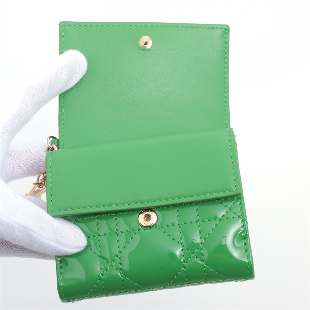 Dior  Lotus Wallet Compact Wallet Green