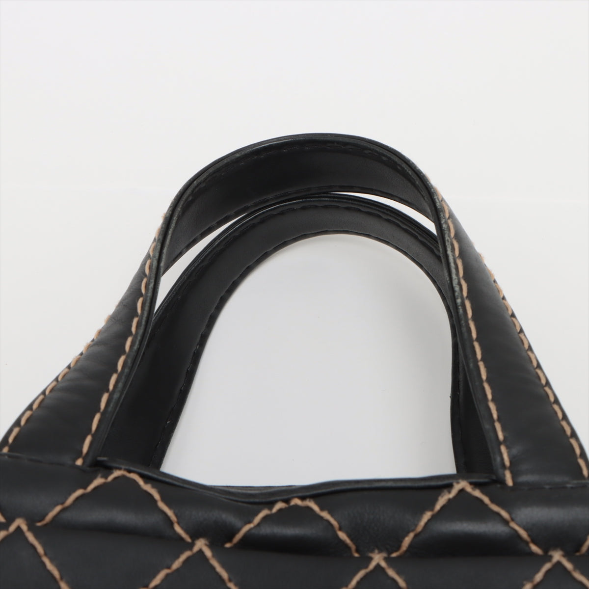 Chanel Wild Stitch  Handbag Black Gummetal G  6th