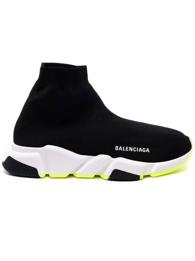 Luxury Balenciaga  Speed Runner High Top Sneakers Black Yellow