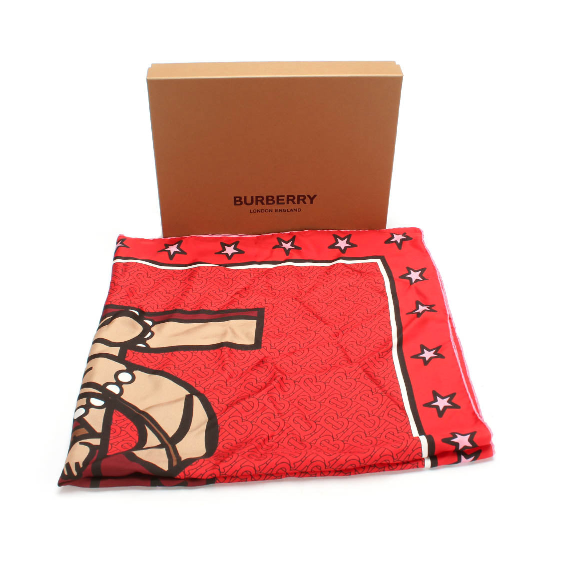 BURBERRY Printed Silk Scarf