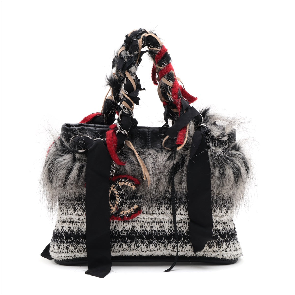 Chanel Fantasy  S X Tweed X Fair Chain Handbag Multicolor Silver  14th