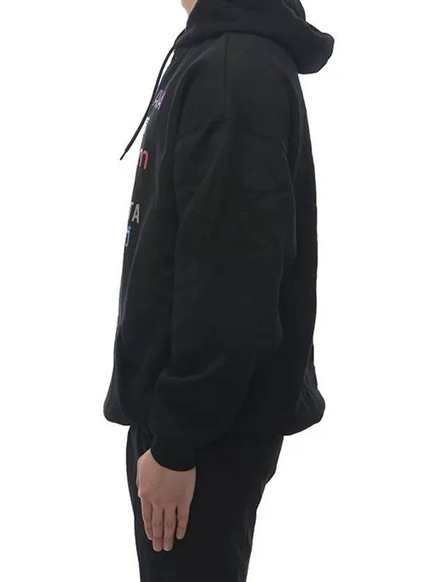 Luxury Balenciaga  Language Logo Hoodie Black