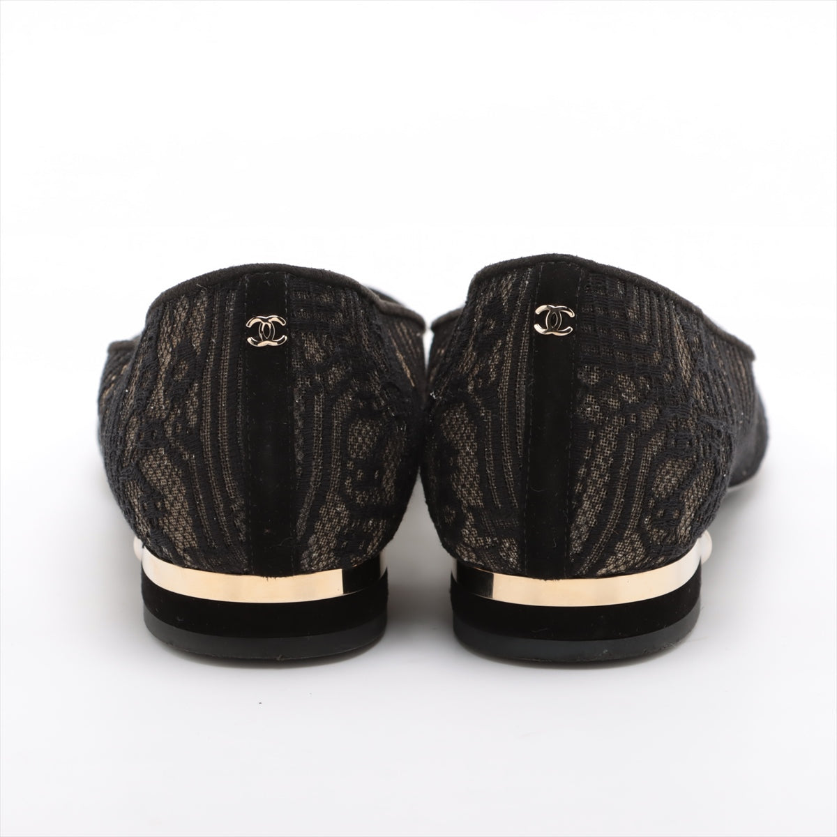 Chanel Coco Race Flap Pumps 37  Black Pearl