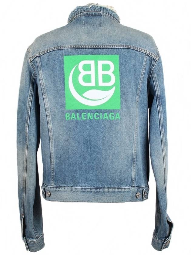 Luxury Balenciaga  BB logo denim jacket 48