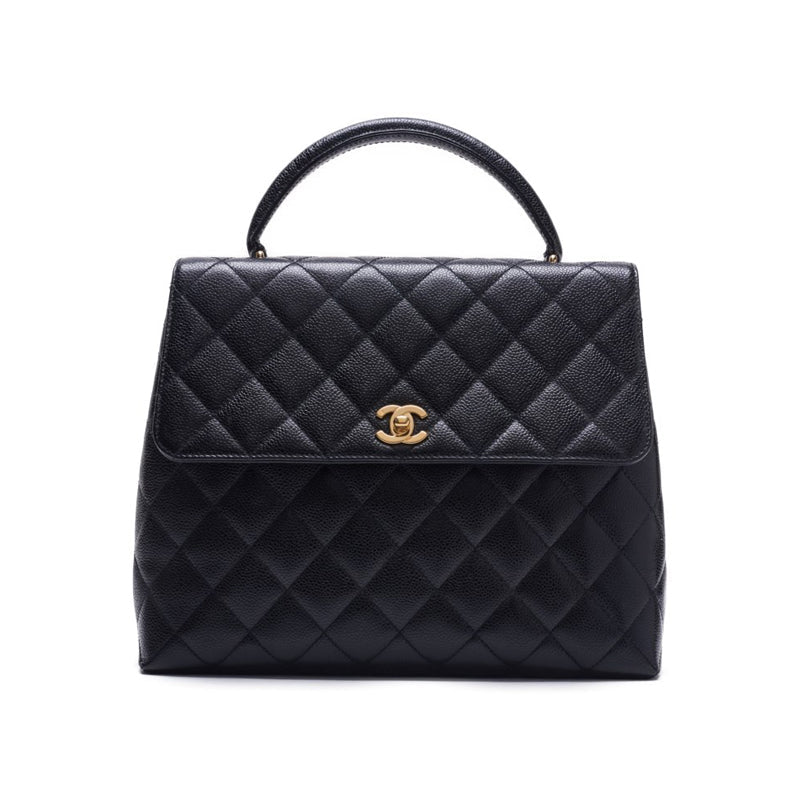 CHANEL CHANEL Matrasse Turn-Lock Kerry- Handbag Caviar S Black  Shoulder Bag Mini Shoulder Bag  Bag Hybrid   Ship] Dutch Shark Online