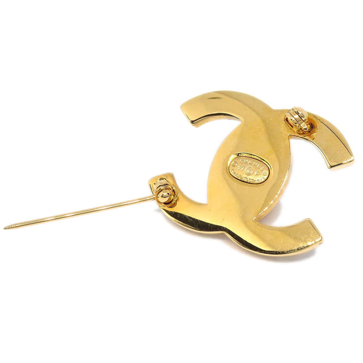 Chanel 1997 Brooch Pin Gold
