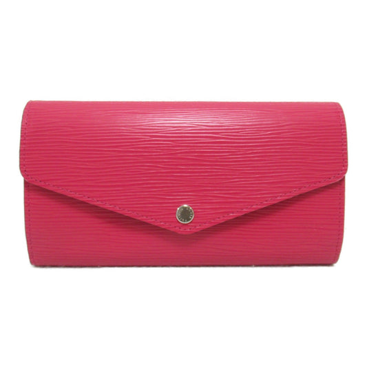 Louis Vuitton Portefolio Sarah Double Fable Wallet Double Foldable Wallet Leather Wallet Epi  Pink M62560