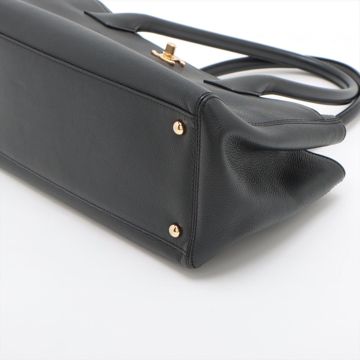 Chanel Executive Leather Tote Bag Black Gold  17th