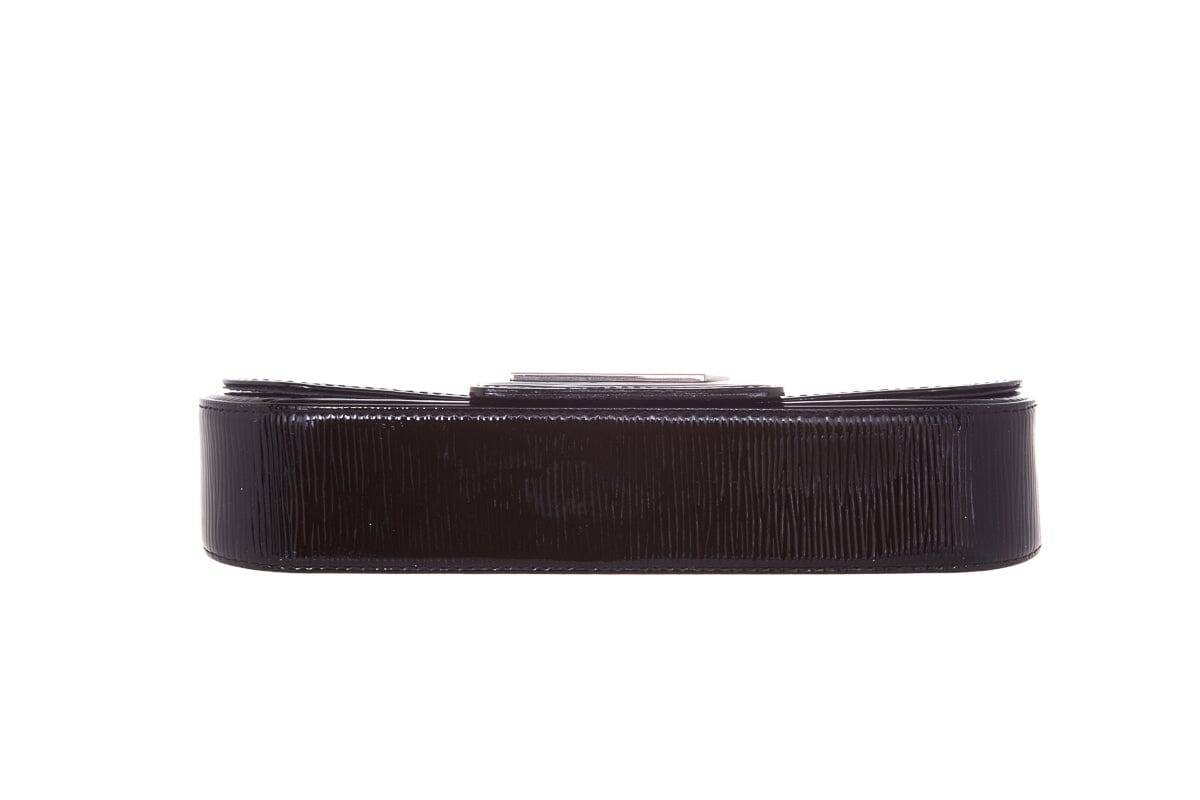 Louis Vuitton Sobe Black Patent Epi Leather Clutch